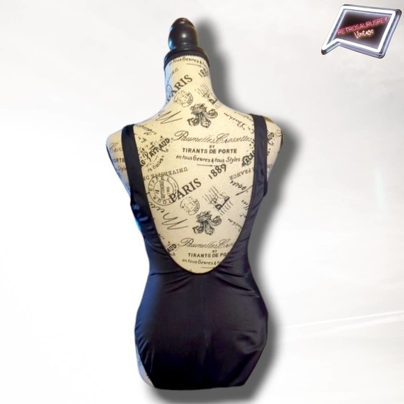 Vintage Totally 80s Neon V Neck Onepiece Bathing Suit, Size 11 - Picture 2 of 9